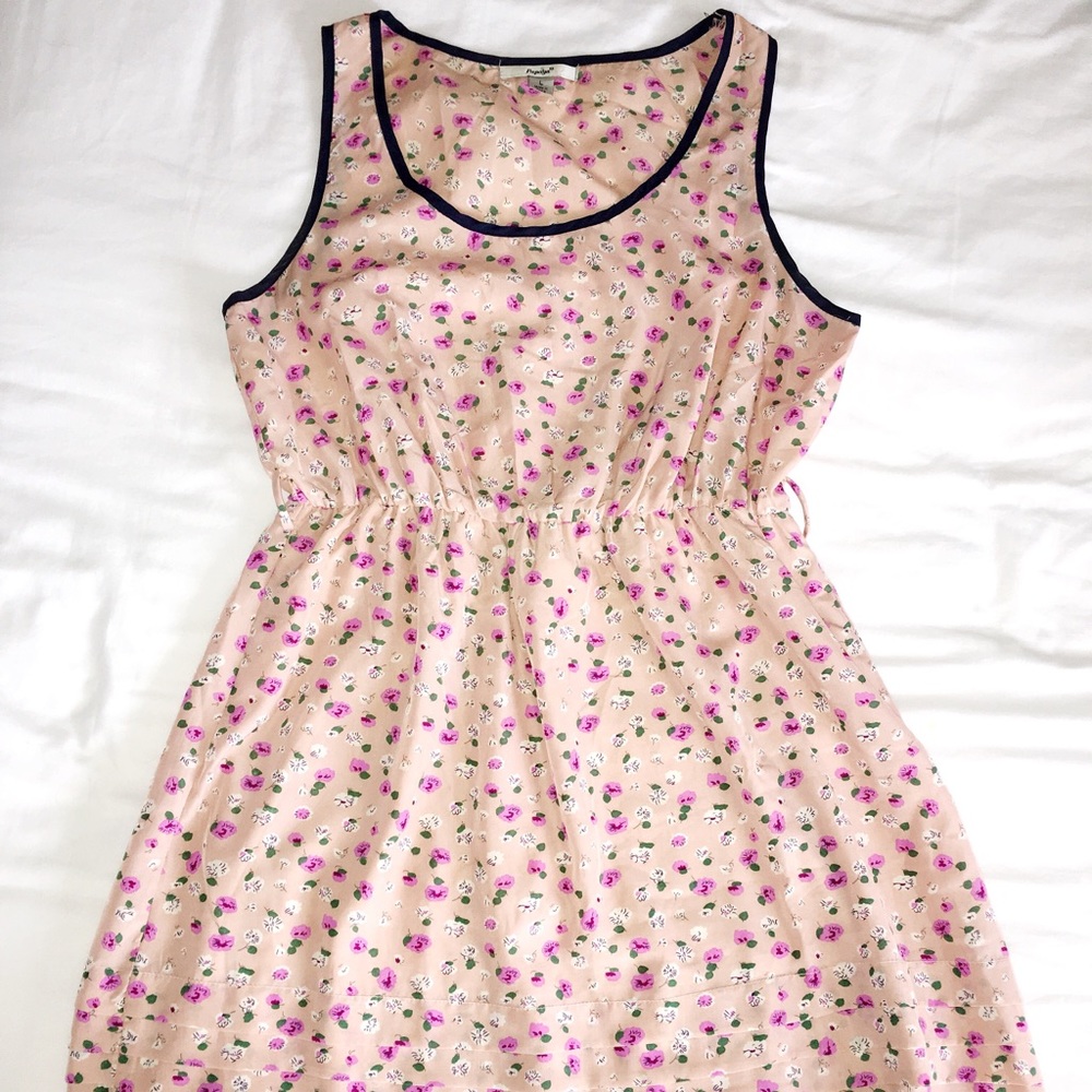 Papaya floral vintage style boho dress